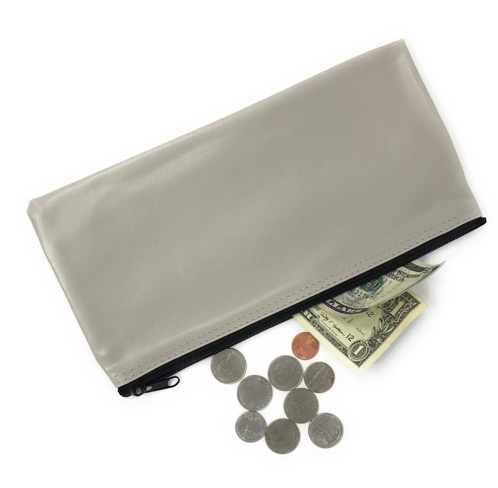 1 Dozen Zippered Bank Deposit Carry Pouch Bags Safe Money Organizer Wholesale