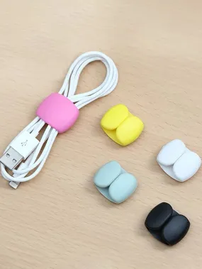 10pcs Random Color Data Cable Organizer