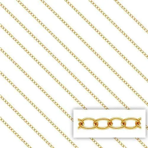 14K Gold Filled 1.7mm Cable Chain  (12 Inches)