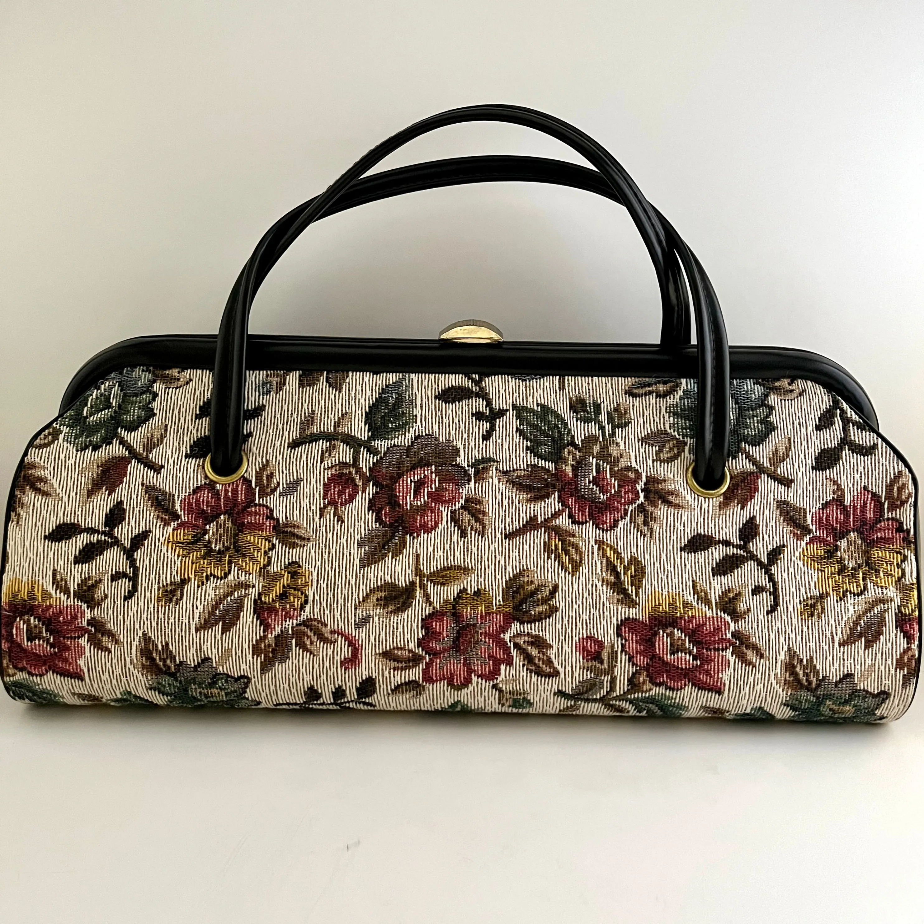 1960s Elongated Tapestry Handbag