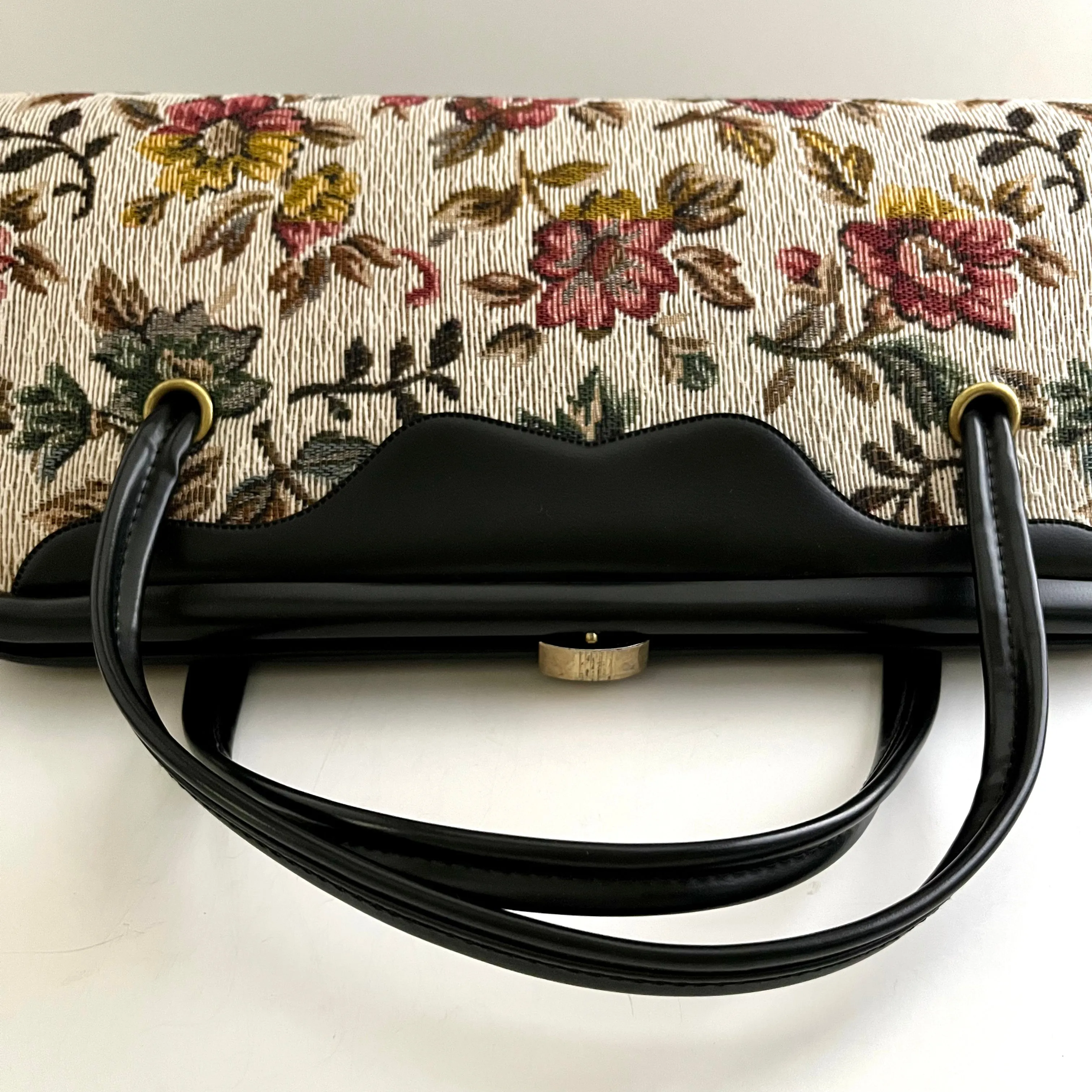 1960s Elongated Tapestry Handbag