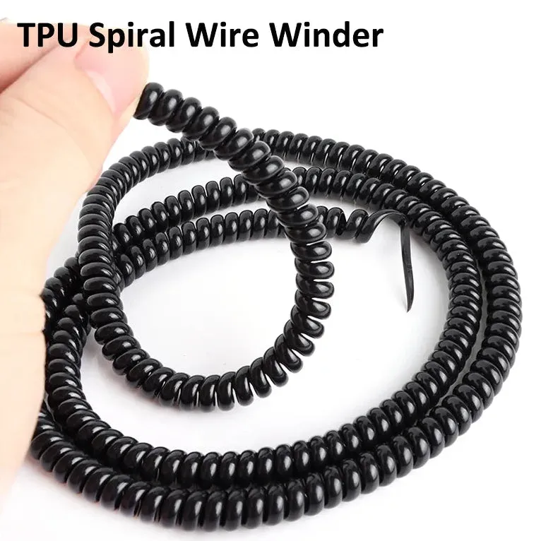 1M TPU Winding Protection Line Cable Spiral Wire Winder Organizer for Ninebot Dualtron Kugoo Zero 8 10 M365 Electronic Scootor