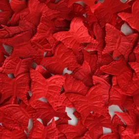 500 Pack Silk Butterfly Rose Petals - Red