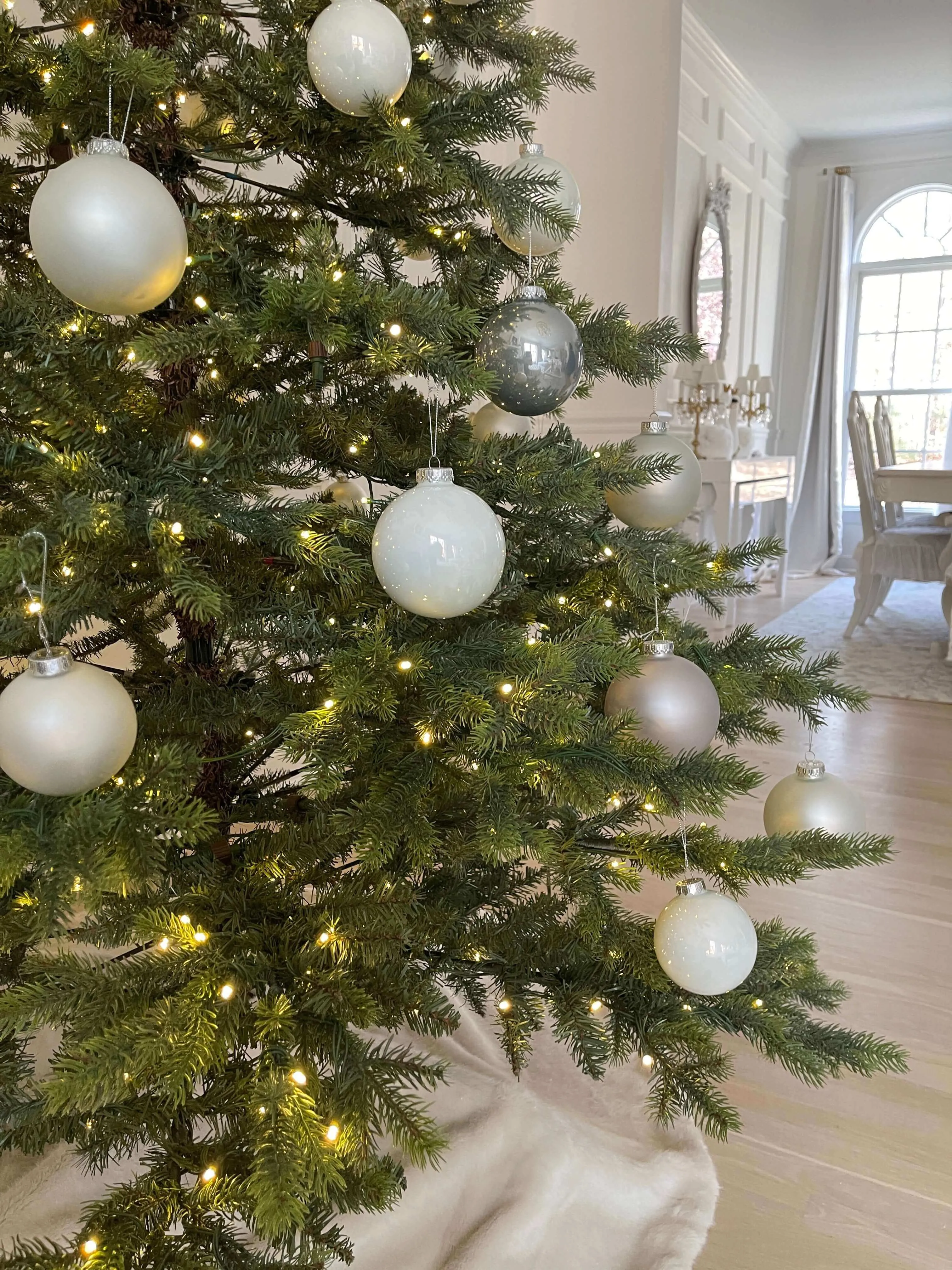 9' Rushmore Fir Tree with Warm White LED Lights - FINAL SALE