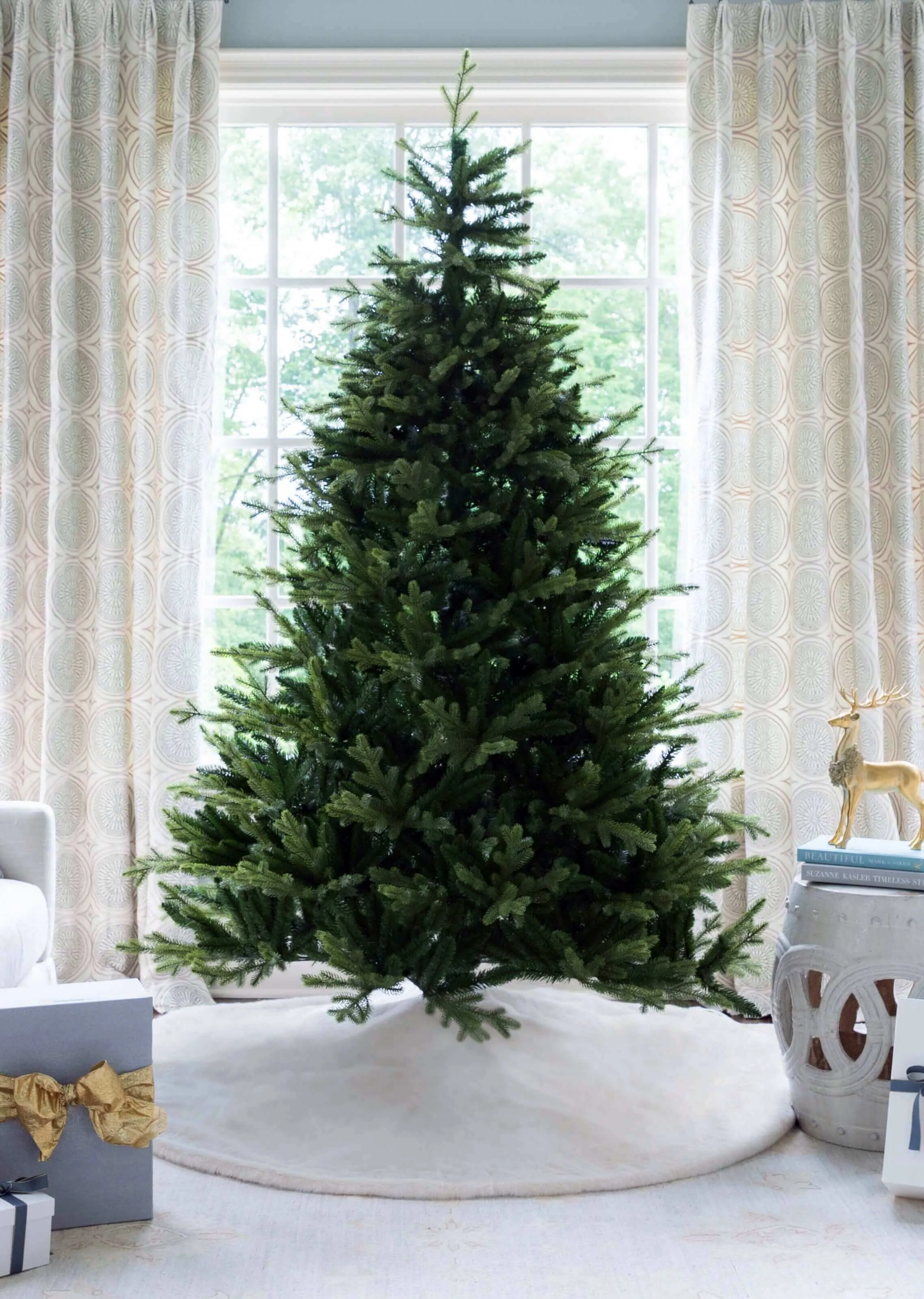 9' Scarlet Fir Artificial Christmas Tree Unlit