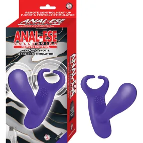 Anal-Ese Collection Remote Control Heat Up P-Spot & Testicle Stimulator - Purple