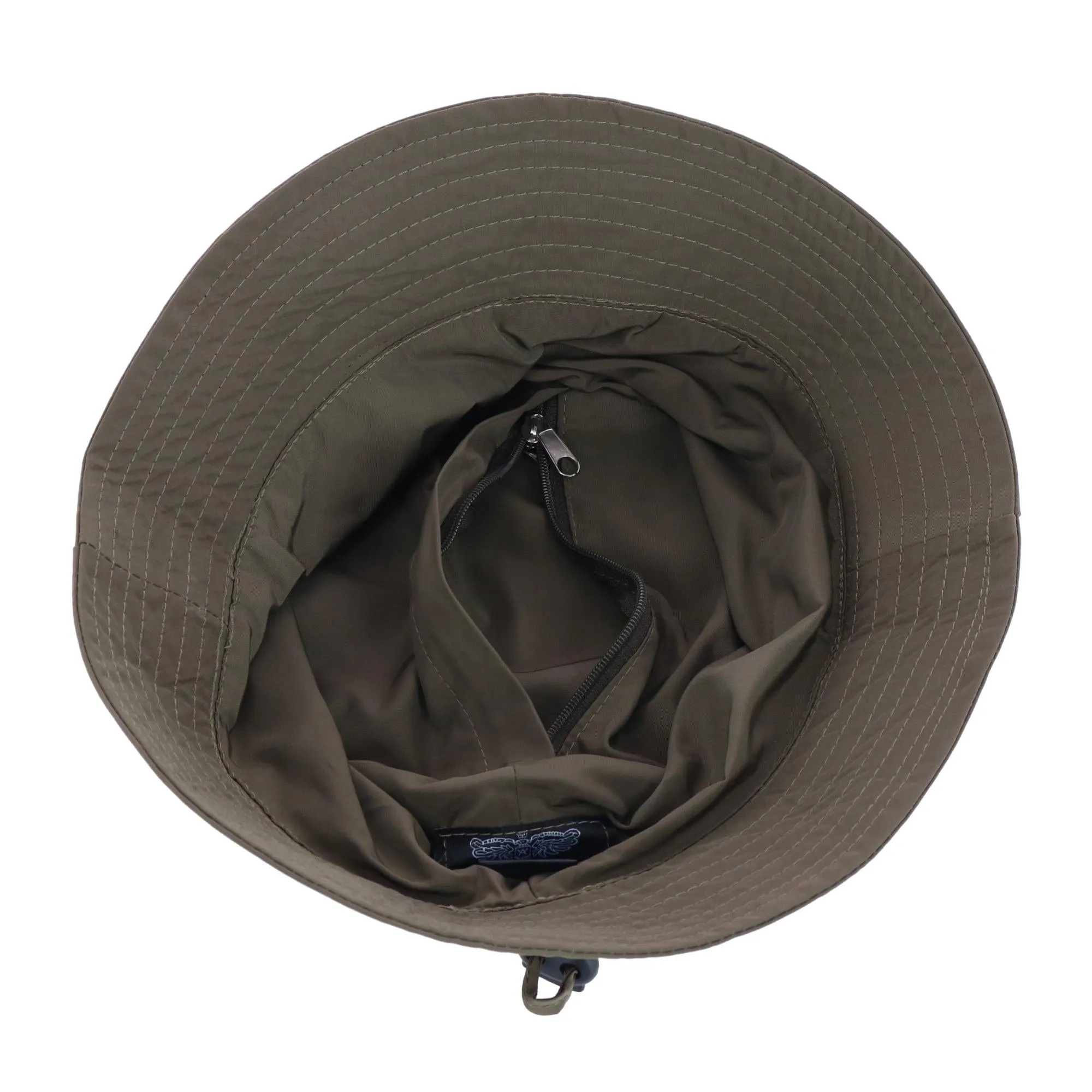 Angela & William Waterproof Packable Rain Hat with Zippered Closure