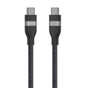 Anker USB-C to USB-C Cable (3 ft / 6 ft, 240W, Upcycled-Braided)