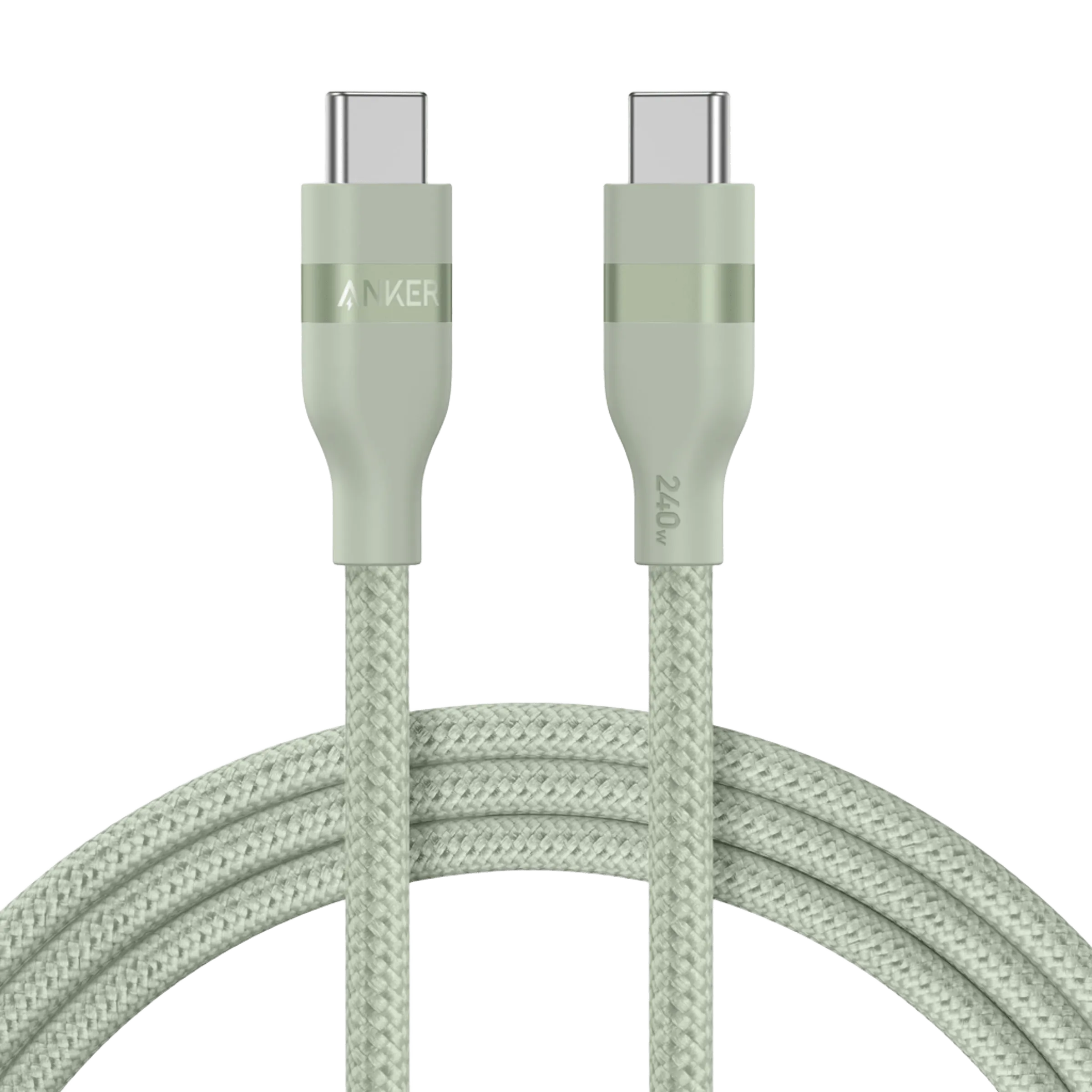 Anker USB-C to USB-C Cable (3 ft / 6 ft, 240W, Upcycled-Braided)