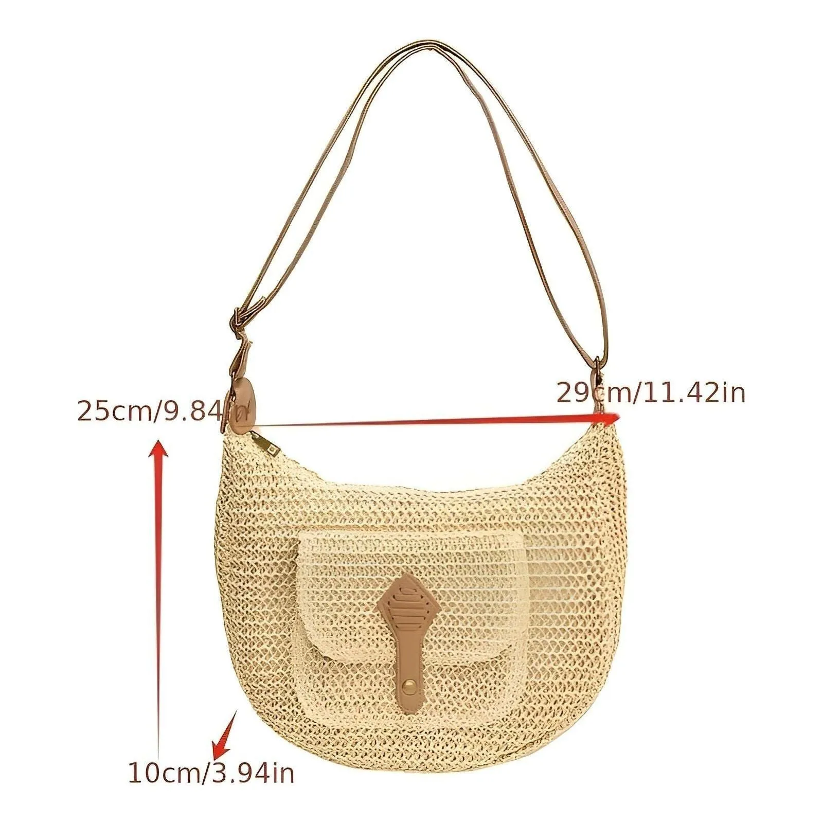 Ankia Tasche - Leichte Handgewebte Sommer Strandtasche