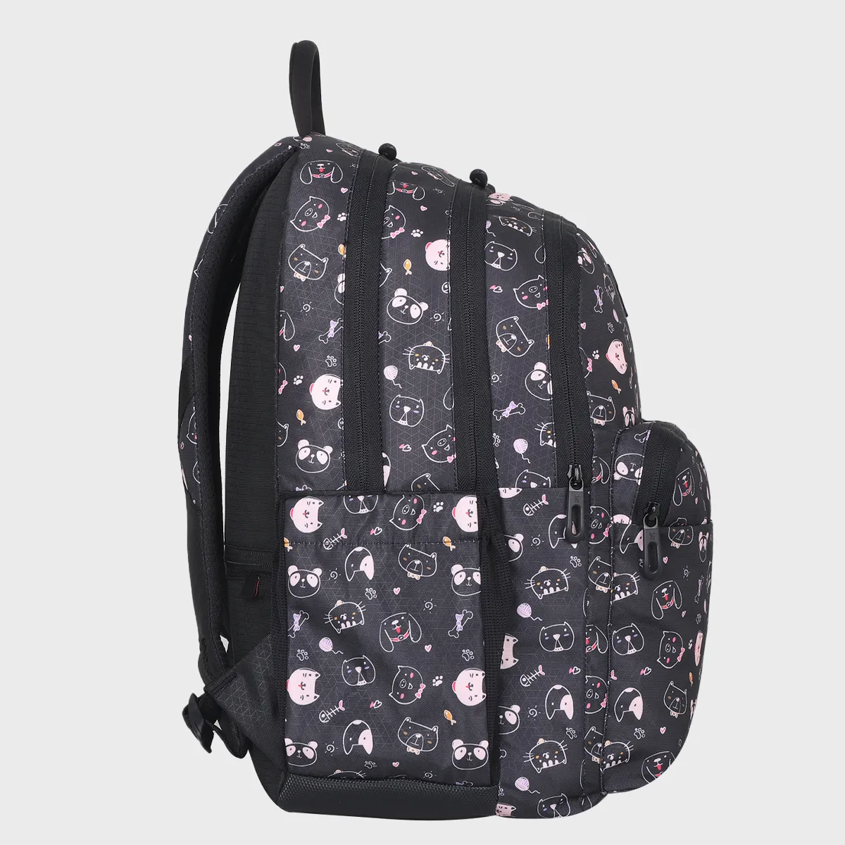 Arctic Fox Kids Backpack and School Bag for Girls Kitty Black