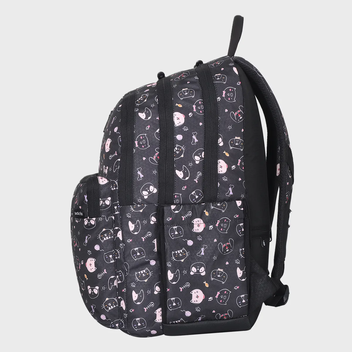 Arctic Fox Kids Backpack and School Bag for Girls Kitty Black