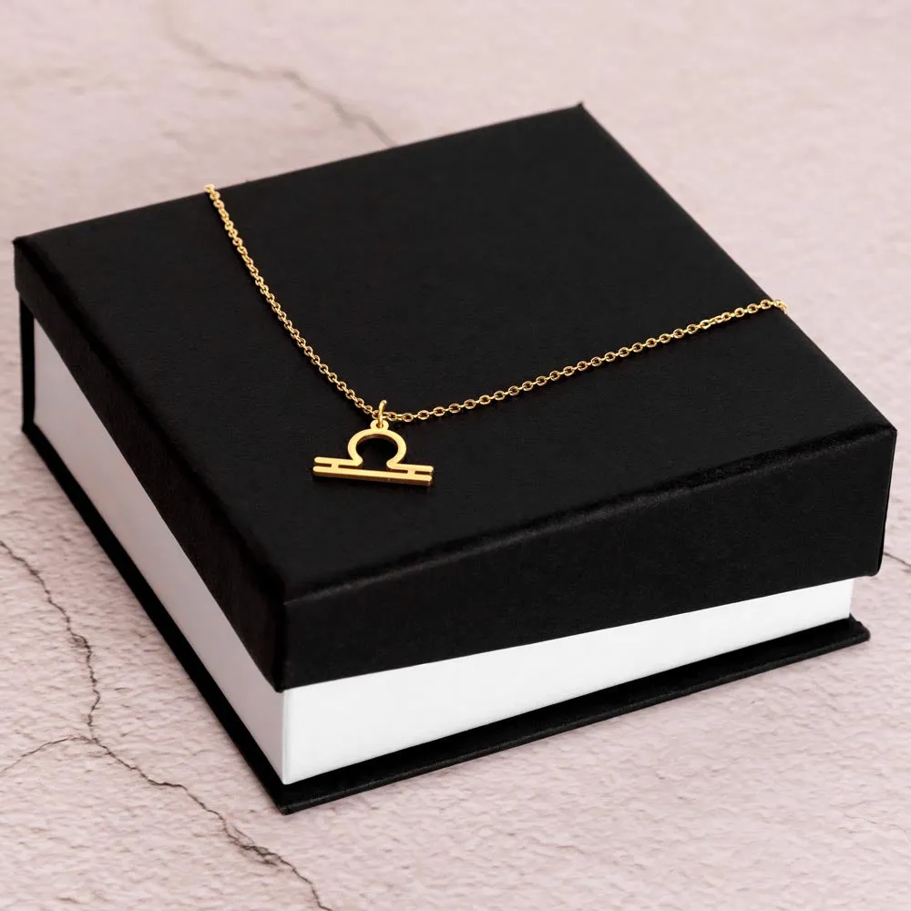 Astrology Gift for Women: LIBRA Zodiac Sign Pendant - Perfect Horoscope Jewelry