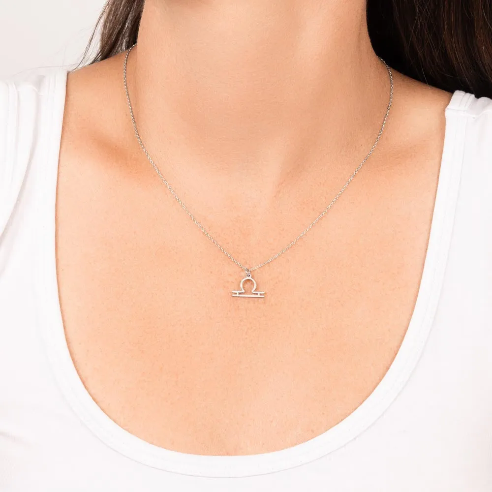 Astrology Gift for Women: LIBRA Zodiac Sign Pendant - Perfect Horoscope Jewelry