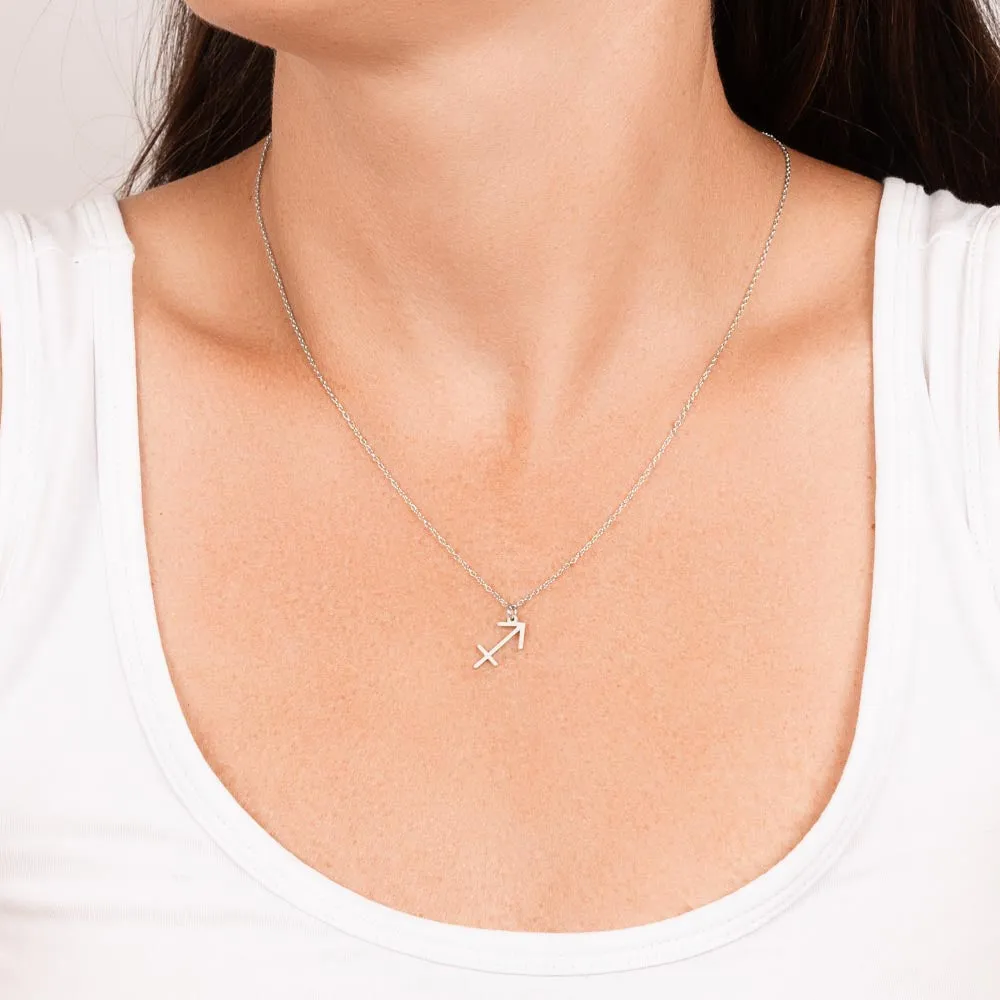 Astrology Gift for Women: SAGITTARIUS Zodiac Sign Pendant - Perfect Horoscope Jewelry