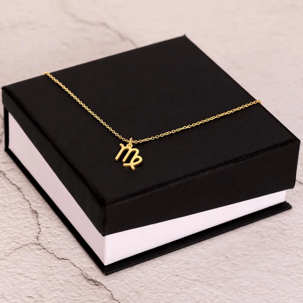 Astrology Gift for Women: VIRGO Zodiac Sign Pendant - Perfect Horoscope Jewelry