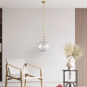 Atlas 1 LED Light Pendant // Crystal and Gold