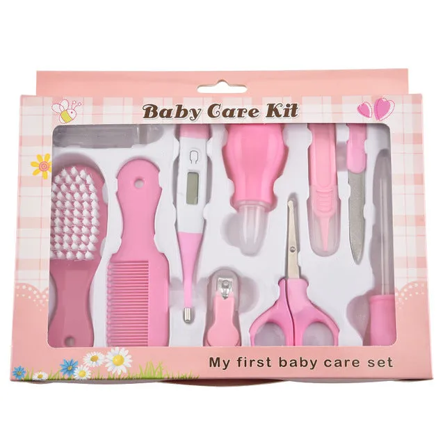 Baby care products, nasal aspirator, medicine feeder, 13 cartoon cloth bag set, baby nail manicure scissors