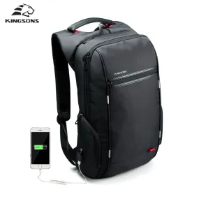 Backpack External USB Charge Anti theft Waterproof Bag