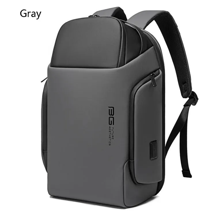 BANGE BG-7277 Business Large Capacity Backpack Men Waterproof Travel Computer Backpack(Gray)