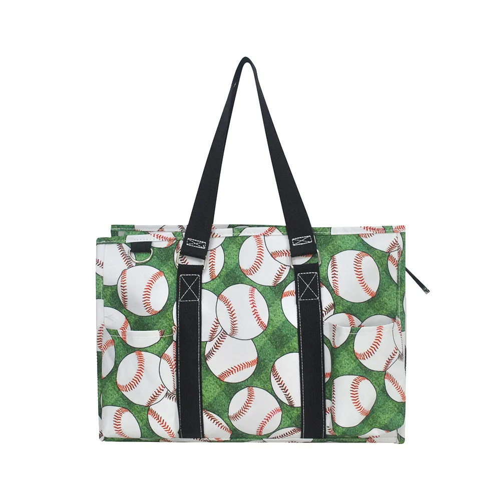 Baseball Bounty NGIL Zippered Caddy Organizer Tote Bag