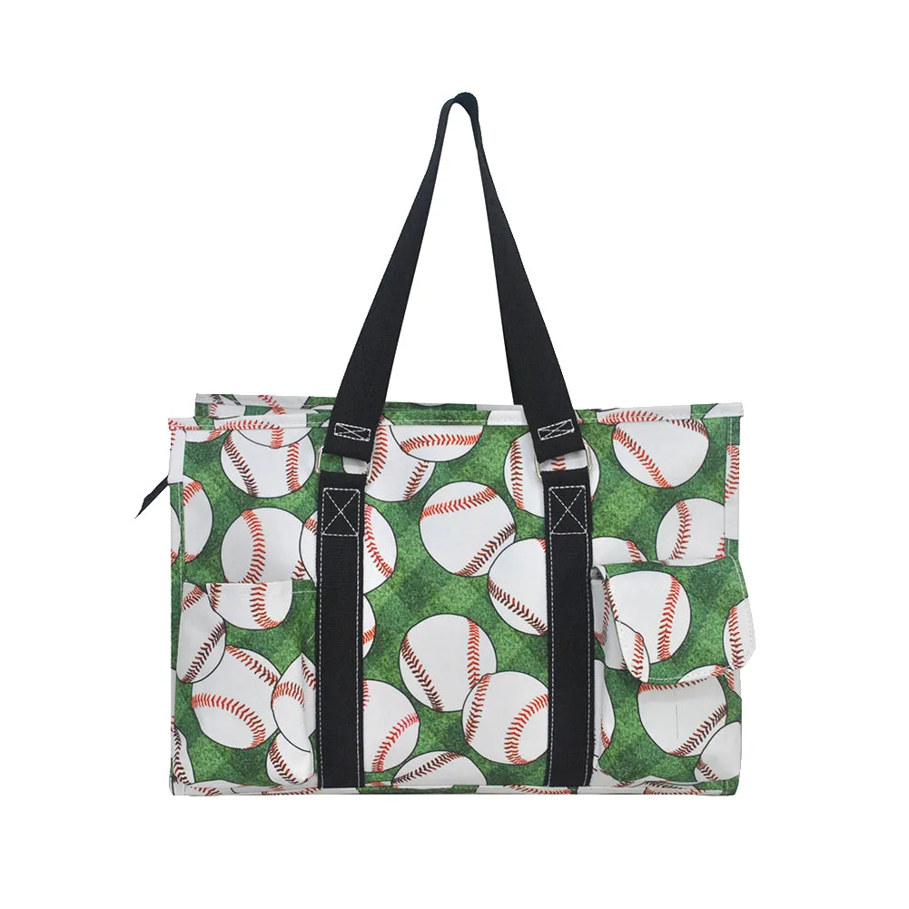 Baseball Bounty NGIL Zippered Caddy Organizer Tote Bag