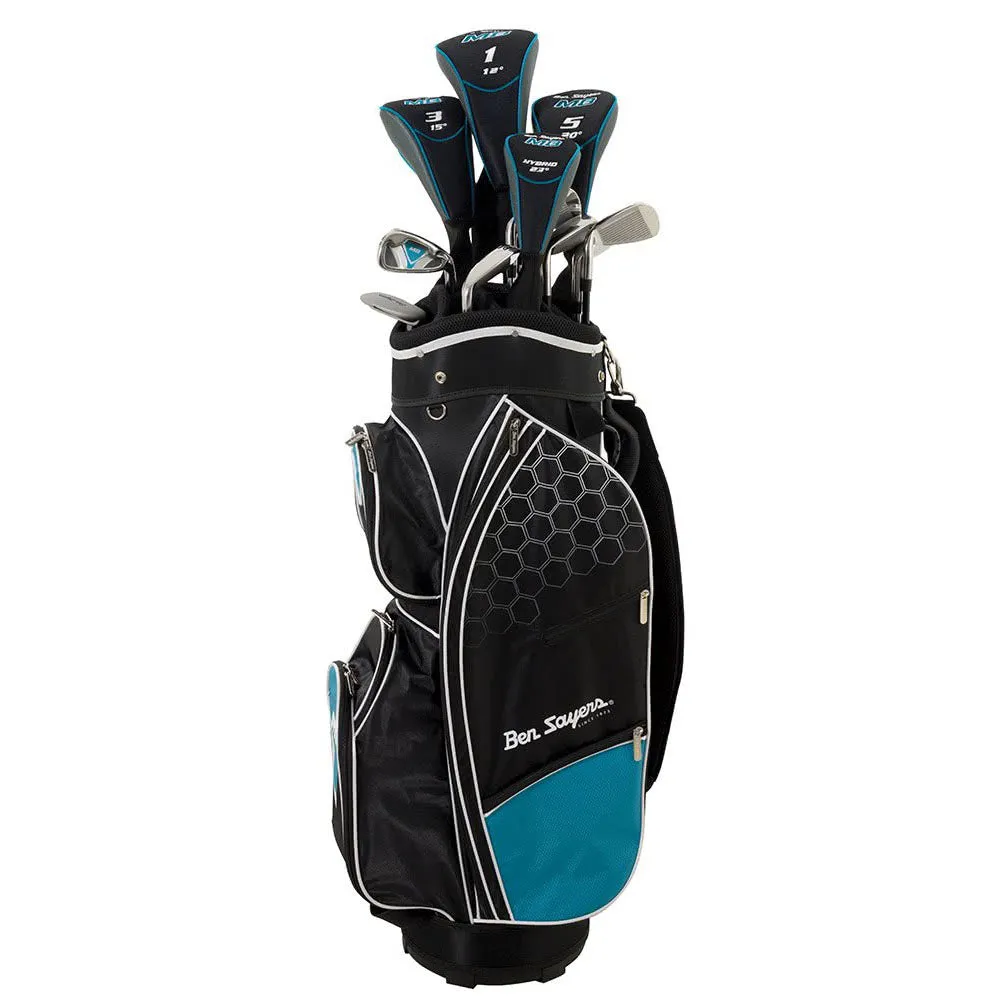 Ben Sayers M8 13-Piece Cart Bag Package Set - Turquoise - Junior/Ladies