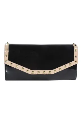 Black Studded Clutch Bag