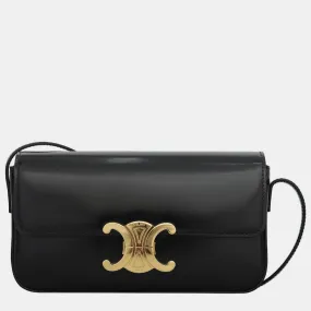 Black Triomphe Shoulder Bag