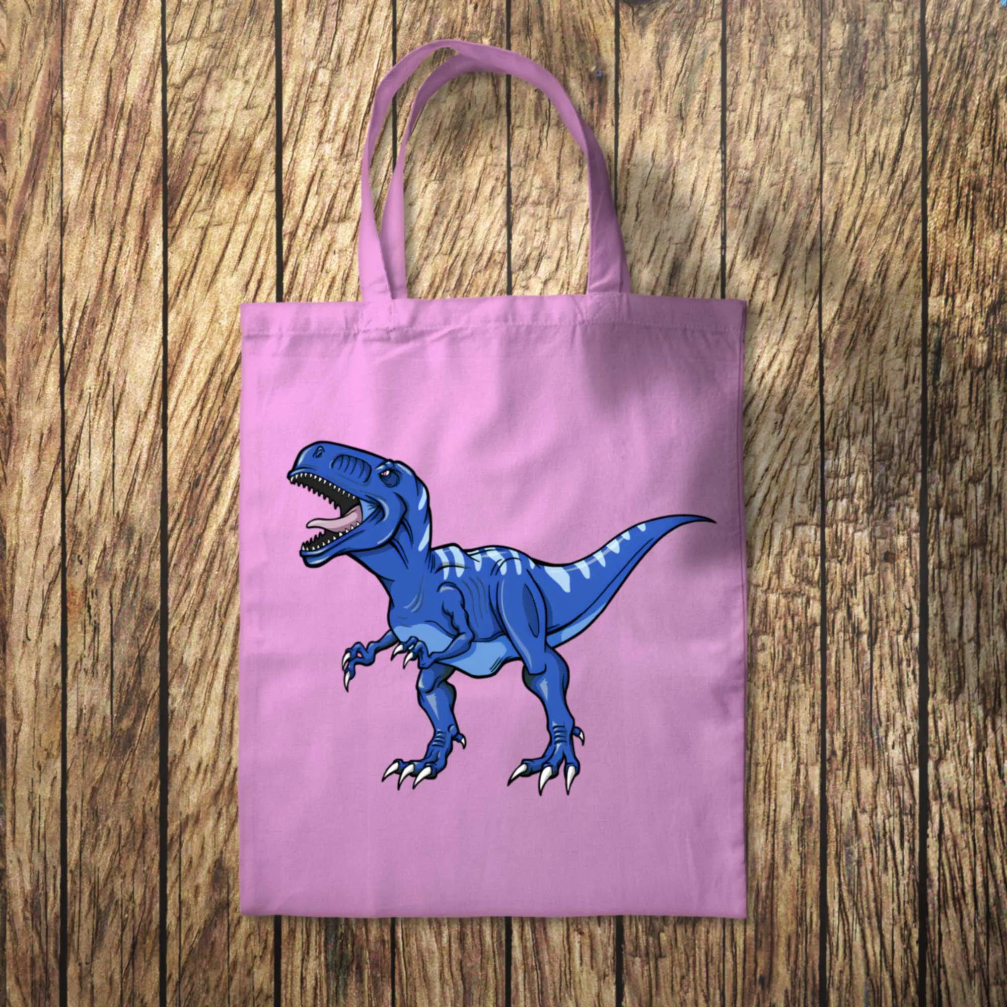 Blue Dinosaur Tote Bag 10L Bag