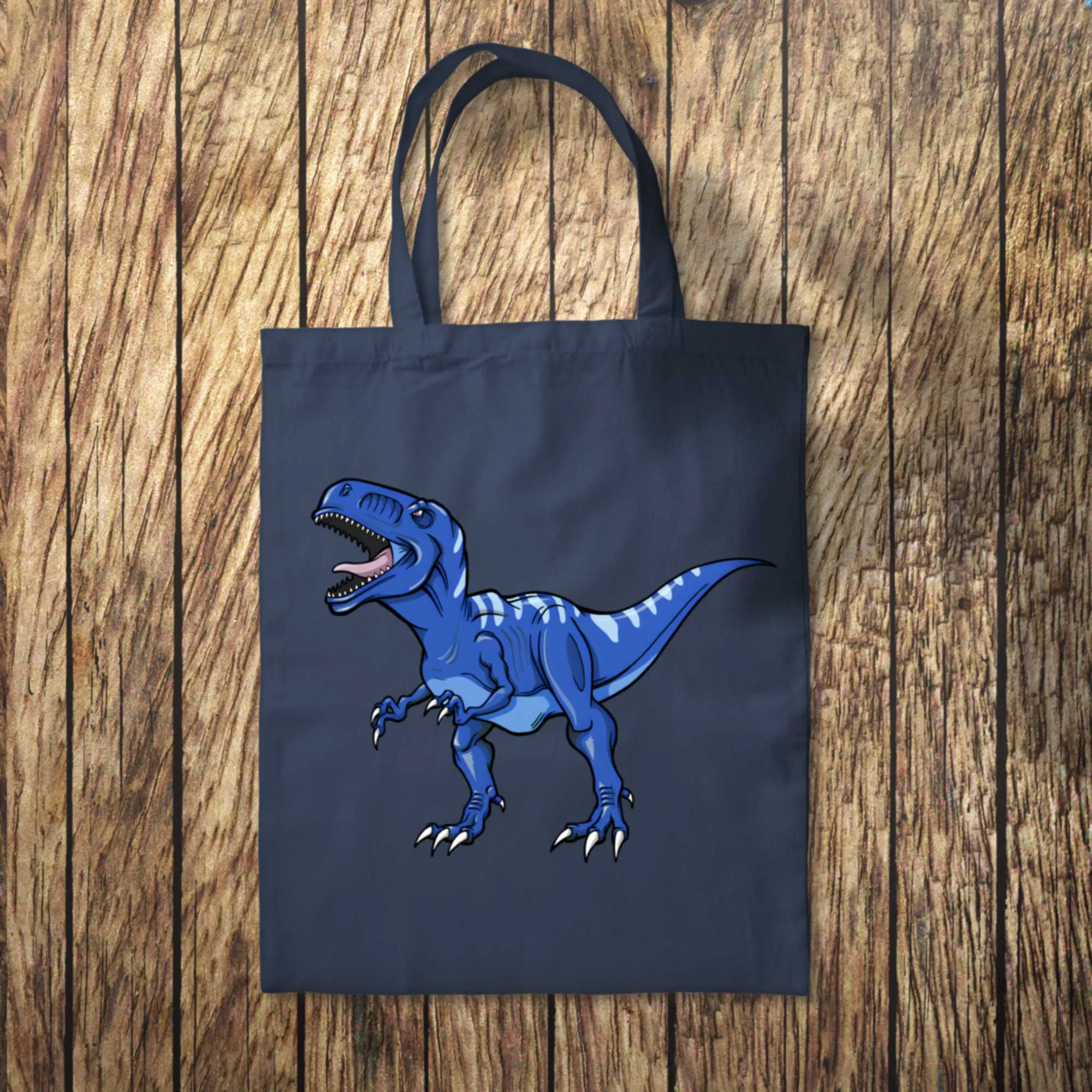 Blue Dinosaur Tote Bag 10L Bag