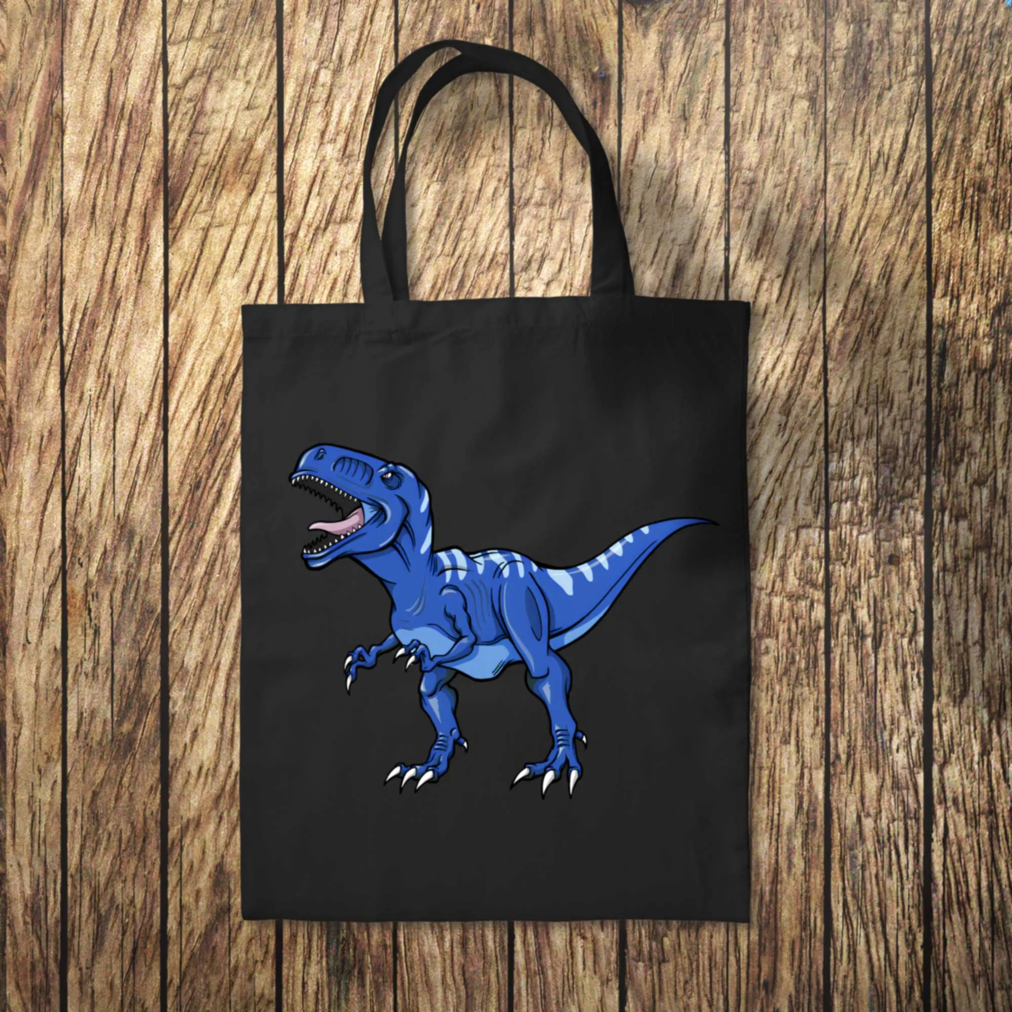 Blue Dinosaur Tote Bag 10L Bag