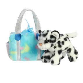 Blueberry Snow Leopard Fancy Pals Purse