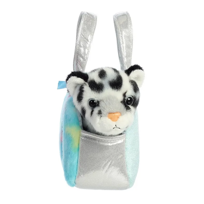 Blueberry Snow Leopard Fancy Pals Purse