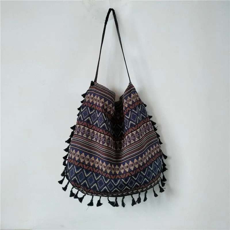 Bohemian Tassel Fringe Shoulder Bag