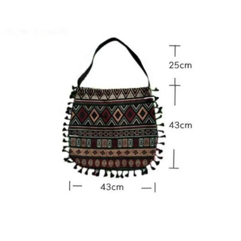 Bohemian Tassel Fringe Shoulder Bag