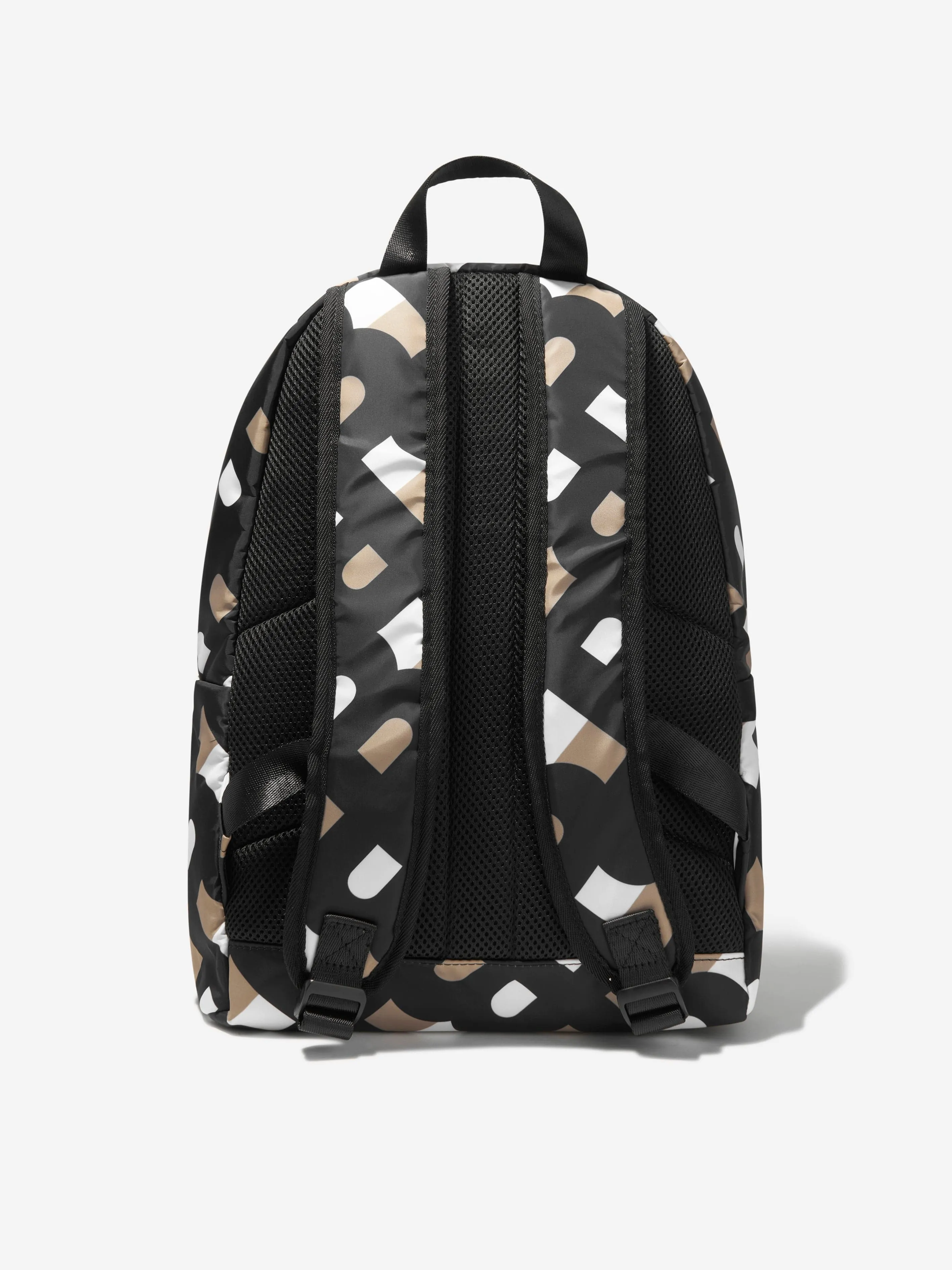 BOSS Kids Monogram Backpack In Brown