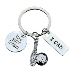 Bowling Keychain - Live Your Dream