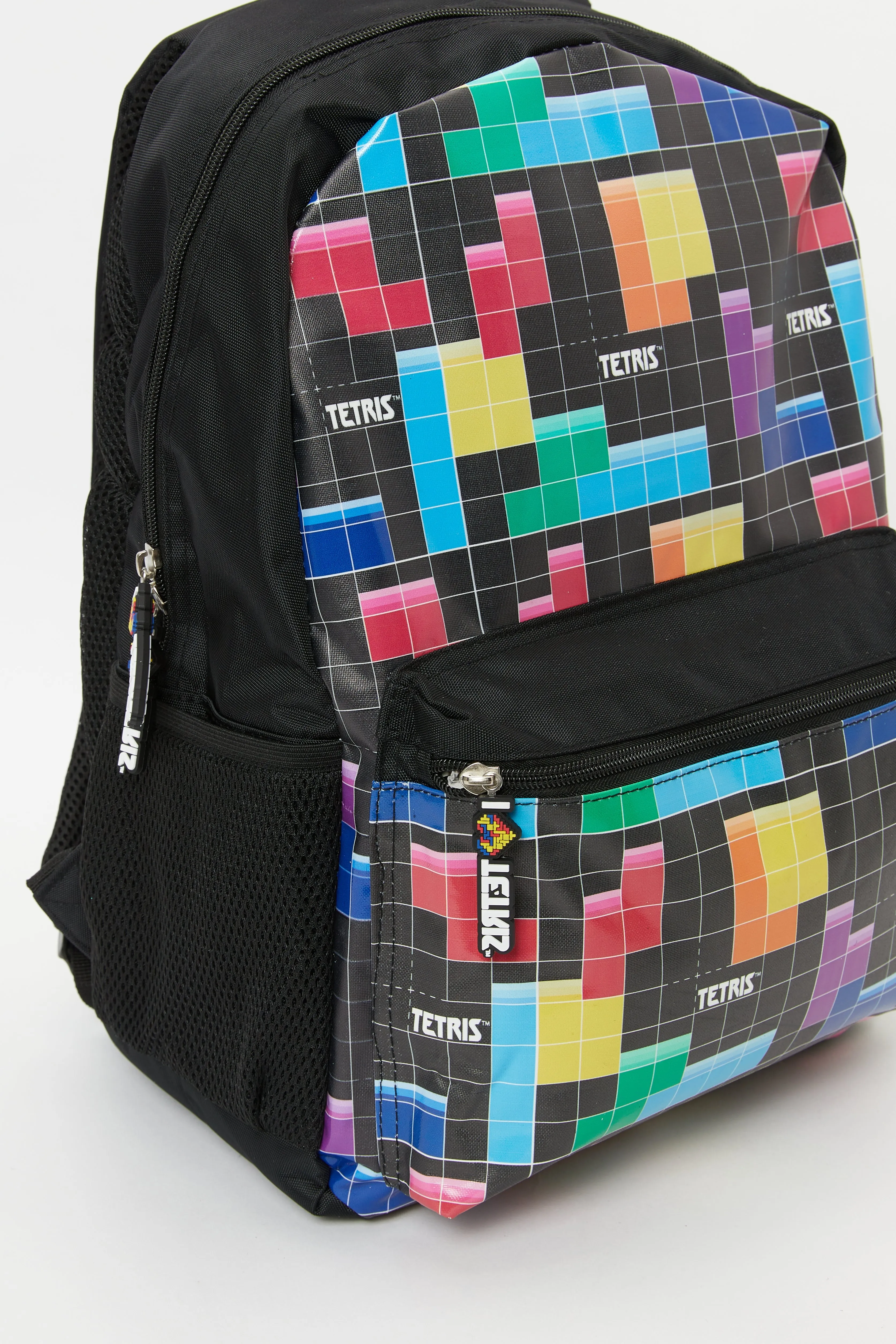 Boys Black Tetris Teens 18" Backpack