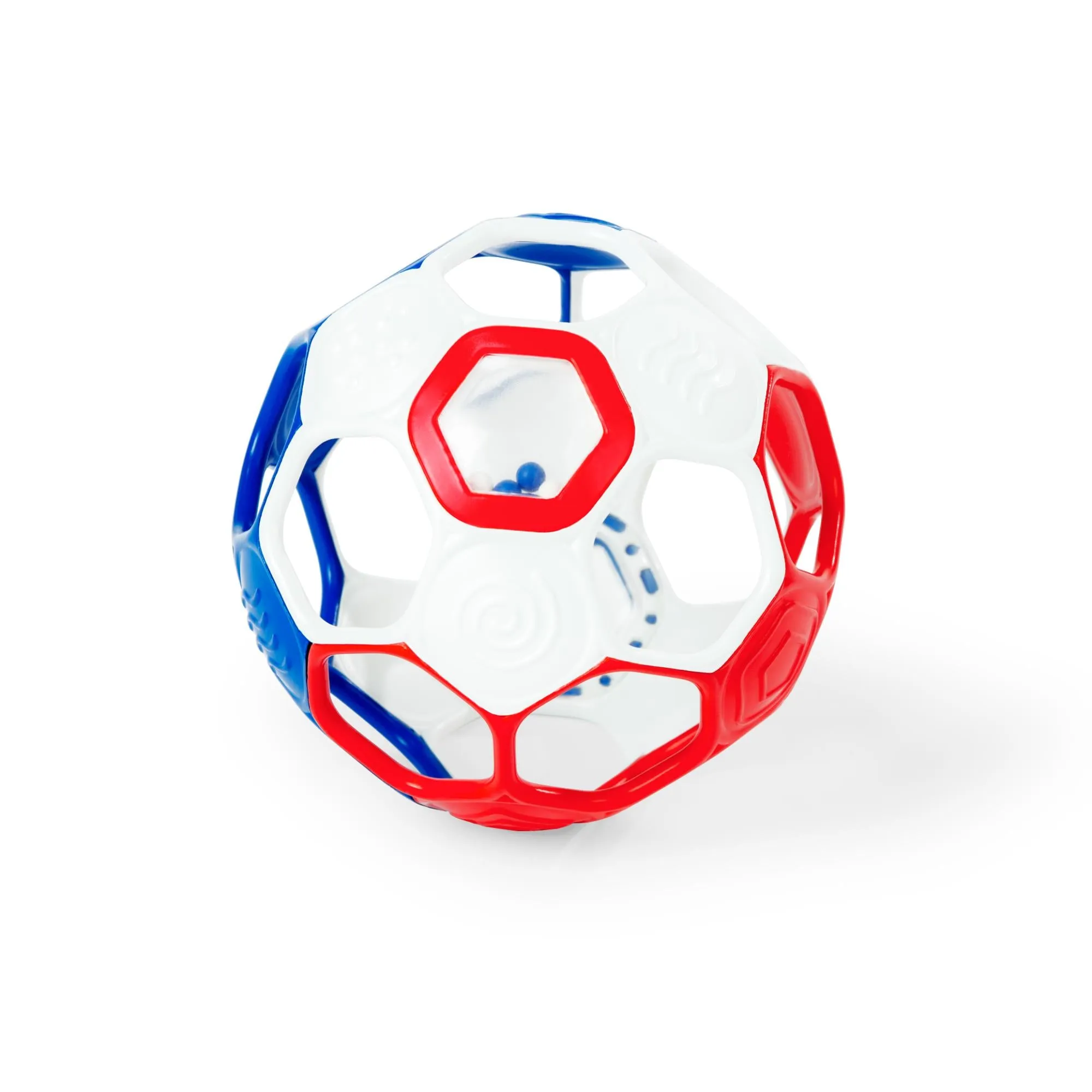 Bright Starts Oball Soccer Red, White & Blue Peg Toy