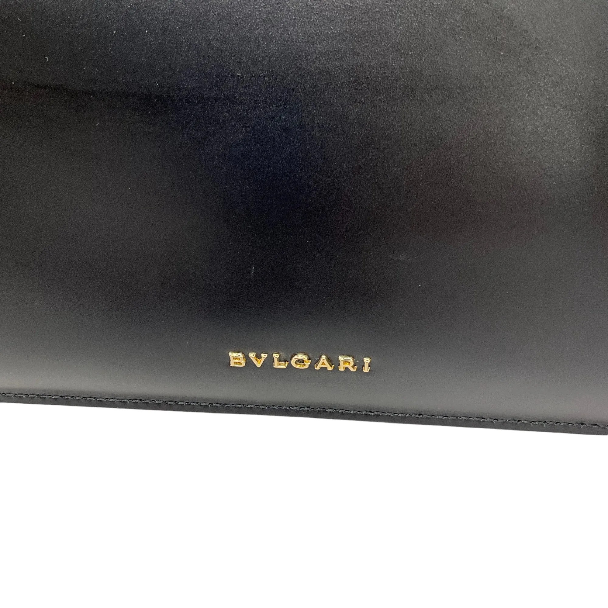 Bulgari x Nicholas Kirkwood Black Studded Leather Envelope Serpenti Forever Clutch Bag