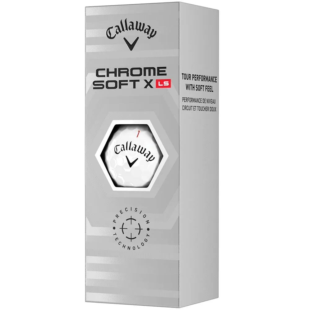 Callaway Chrome Soft X LS Golf Balls - White - 12 Pack