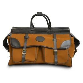 Canvas and Leather Weekend Travel Bag