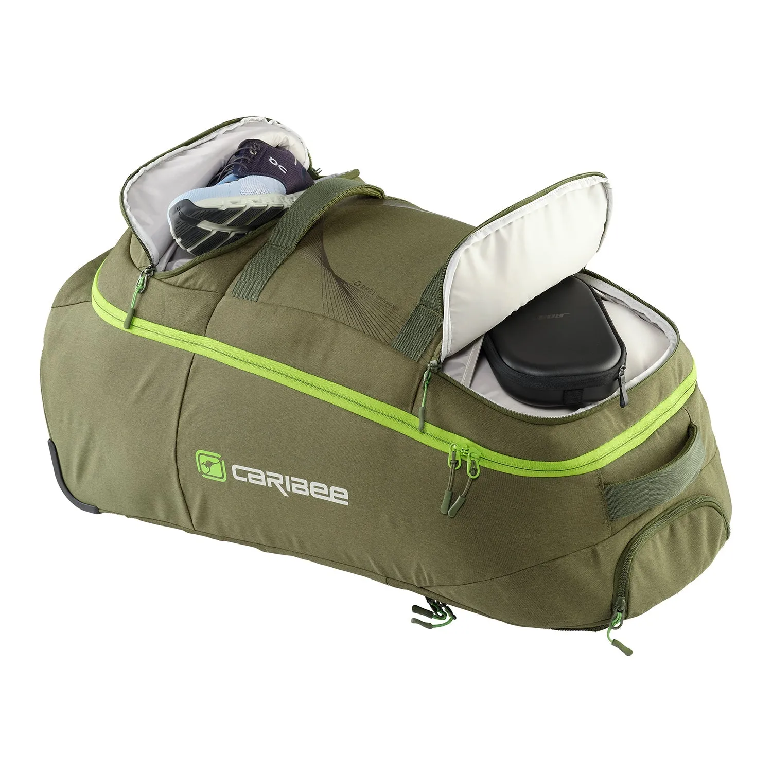 Caribee- Adventure 70L Duffle w Backpack straps - Olive