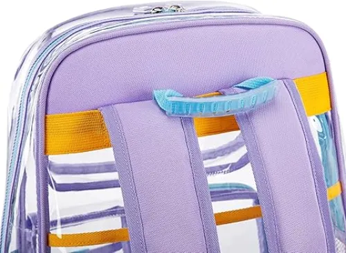 Contixo Clear Backpack - Trendy PVC Transparent Bookbag for Girls