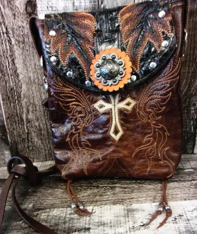 Cowboy Boot Crossbody Hipster Purse HP1029