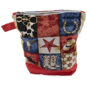 Cowboy Collage Accessory Bag