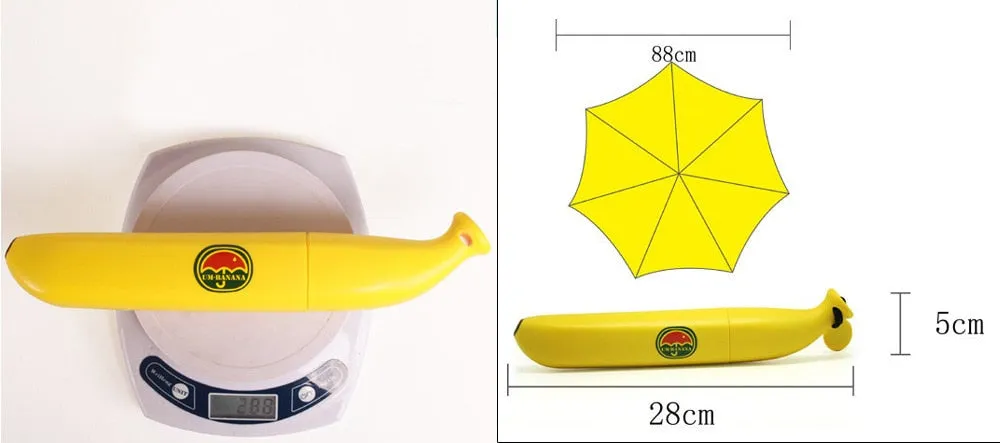 Creative Mini Folding Banana Umbrella