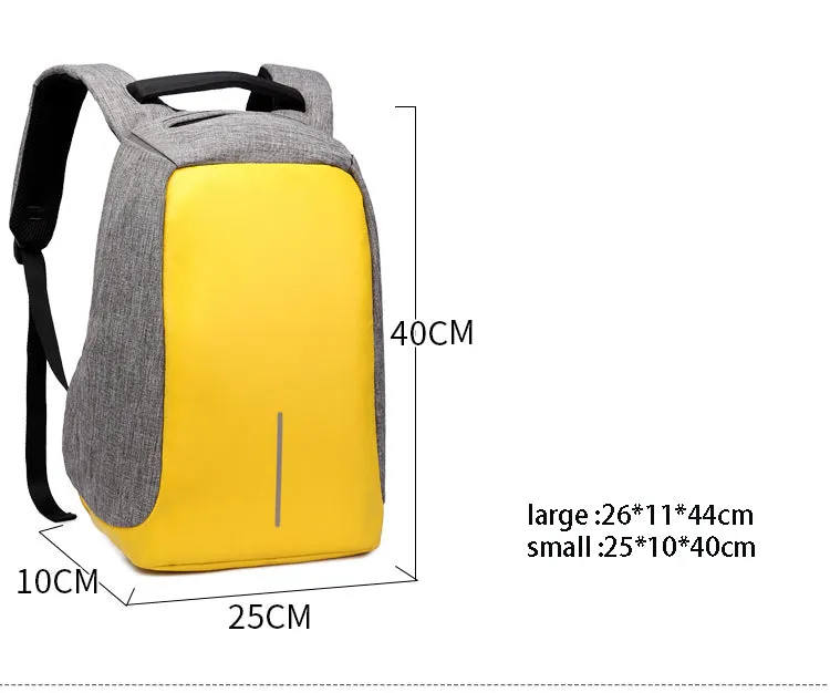 Creative USB Charge Anti - Theft Backpack Fashion Large Capacity Casual Style