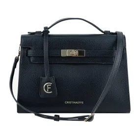 CRISTINAEFFE Black Artificial Leather Crossbody Bag